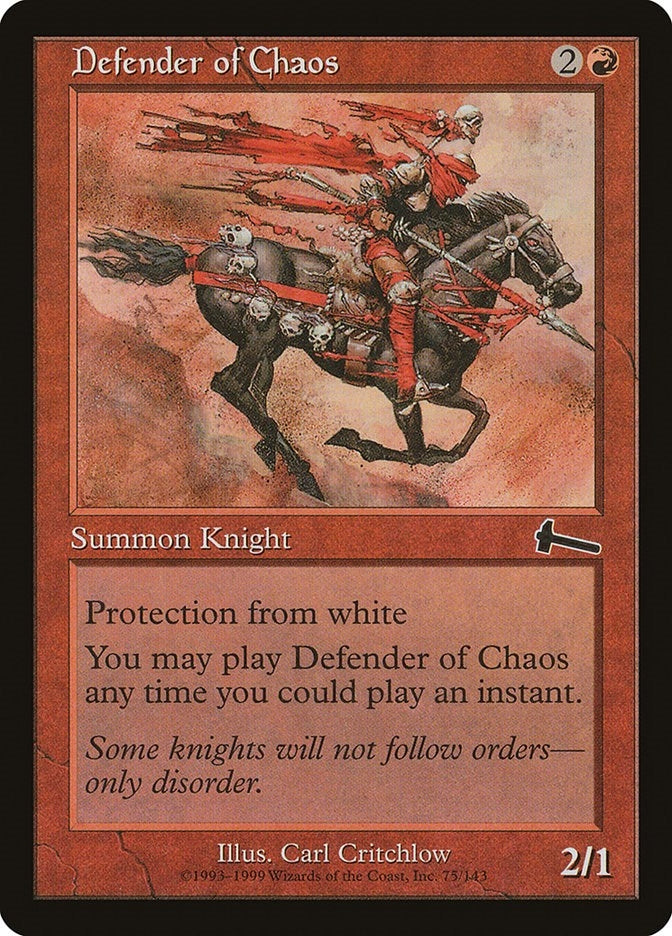 Image for Defender of Chaos (Urza's Legacy) (75) - Magic: The Gathering