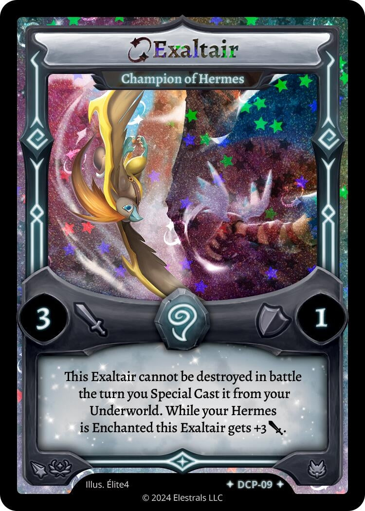 Image for Exaltair - Champion of Hermes (Stellar) (Divine Champions: Firestorm Promos) (DCP-09) - Elestrals