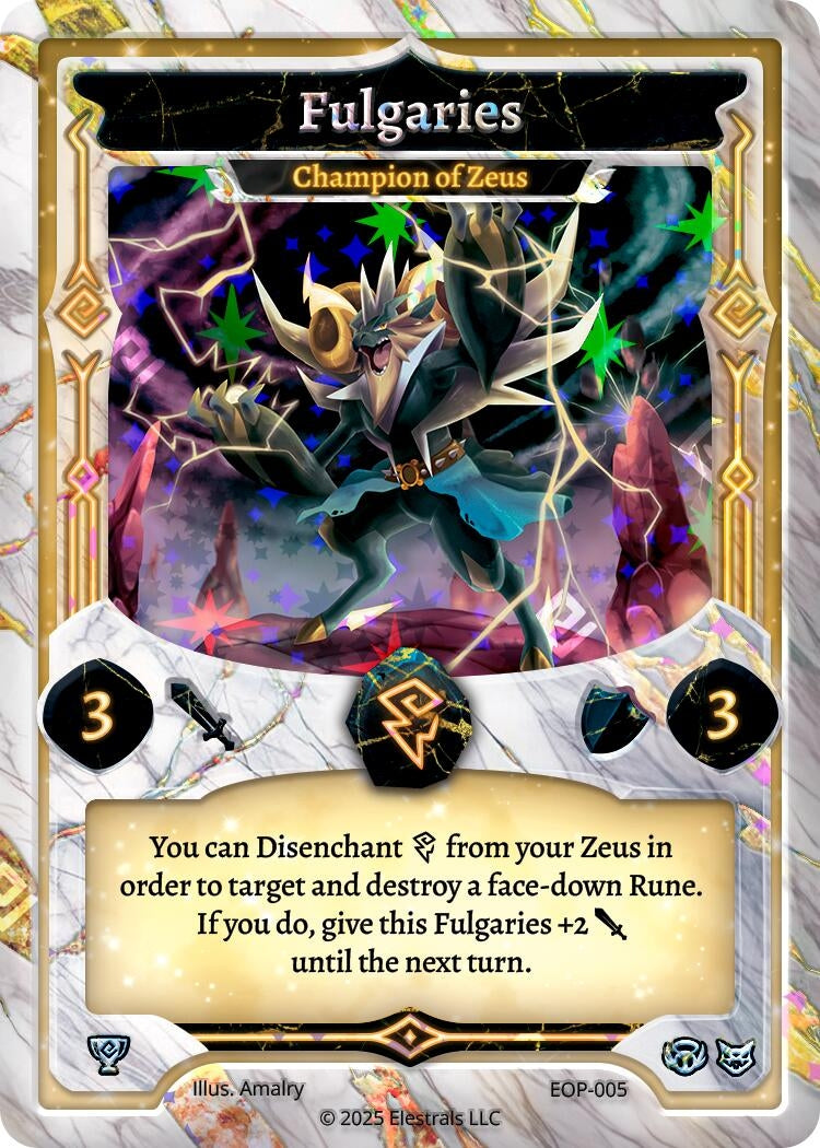 Image for Fulgaries - Champion of Zeus (Elestrals Premier Packs) (EOP-005) - Elestrals