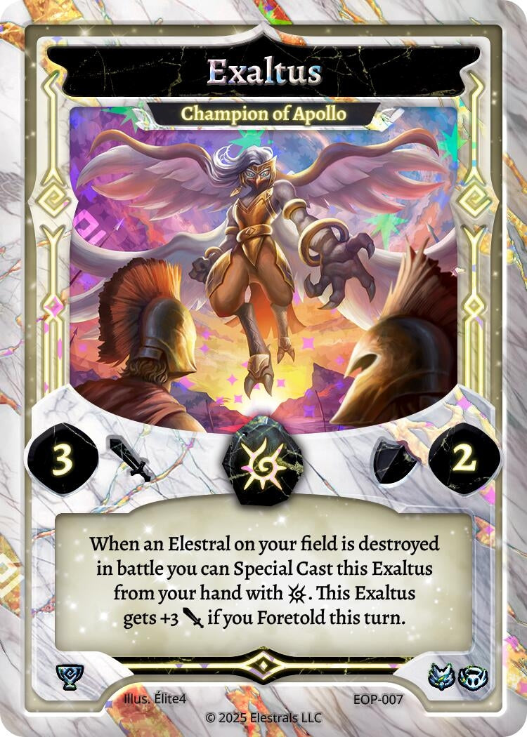 Image for Exaltus - Champion of Apollo (Elestrals Premier Packs) (EOP-007) - Elestrals