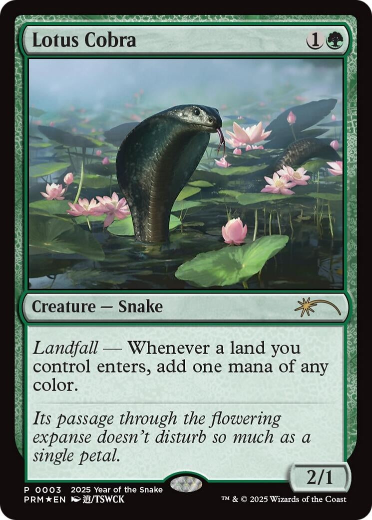 Image for Lotus Cobra (Year of the Snake 2025) (Standard Showdown Promos) (3) - Magic: The Gathering