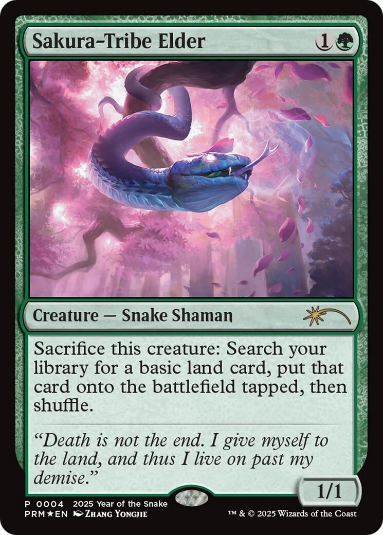 Image for Sakura-Tribe Elder (Year of the Snake 2025) (Standard Showdown Promos) (4) - Magic: The Gathering