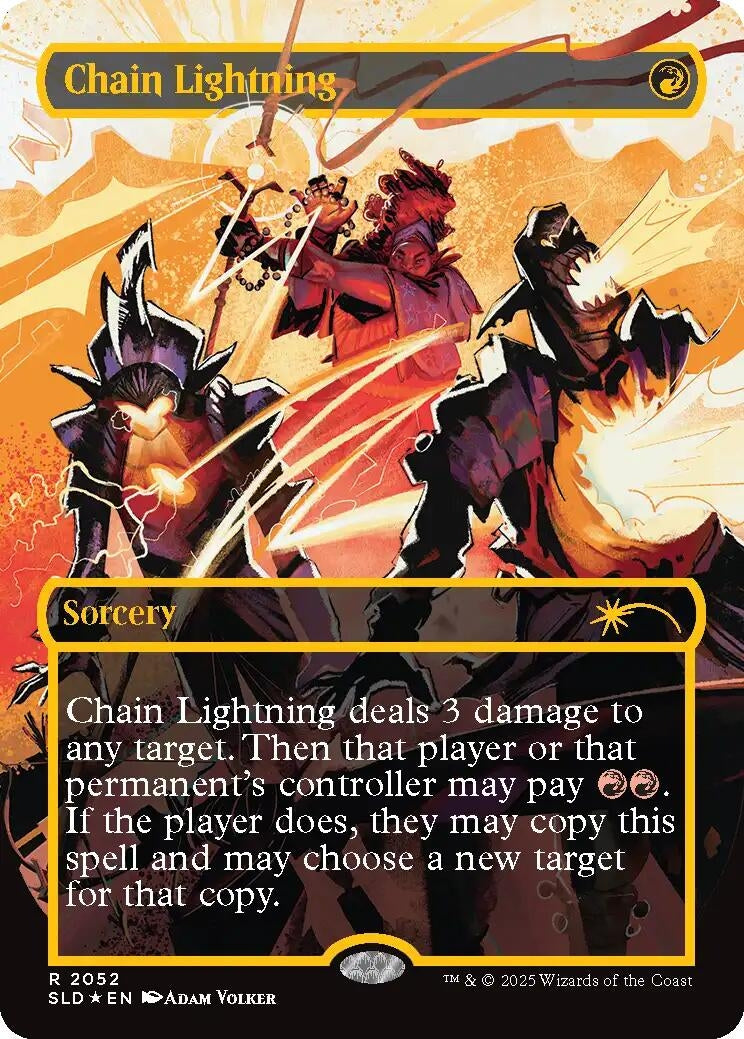 Image for Chain Lightning (2047) (Raised Foil) (Secret Lair Drop Series) (2052) - Magic: The Gathering