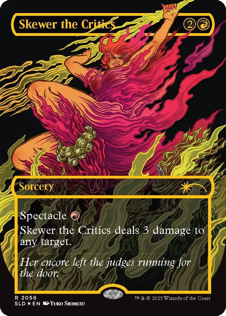 Image for Skewer the Critics (2056) (Raised Foil) (Secret Lair Drop Series) (2056) - Magic: The Gathering