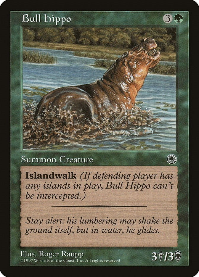 Image for Bull Hippo (Flavor Text) (Portal) - Magic: The Gathering