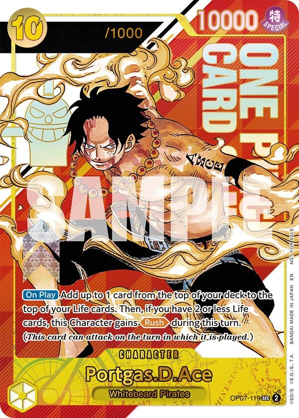 Image for Portgas.D.Ace (Serial Numbered) (One Piece Promotion Cards) (OP07-119) - One Piece Card Game