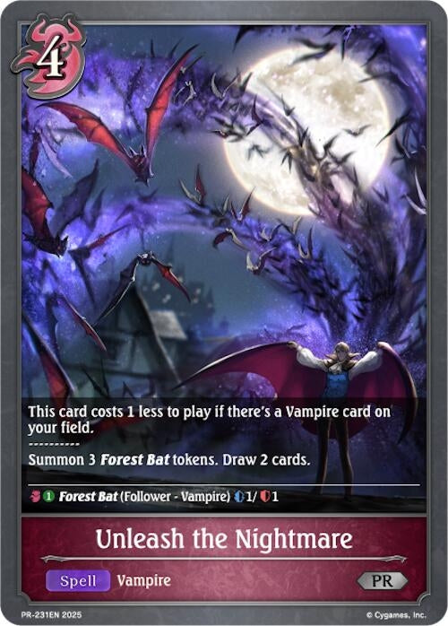 Image for Unleash the Nightmare (Shadowverse: Evolve Promo Cards) (PR-231EN) - Shadowverse: Evolve