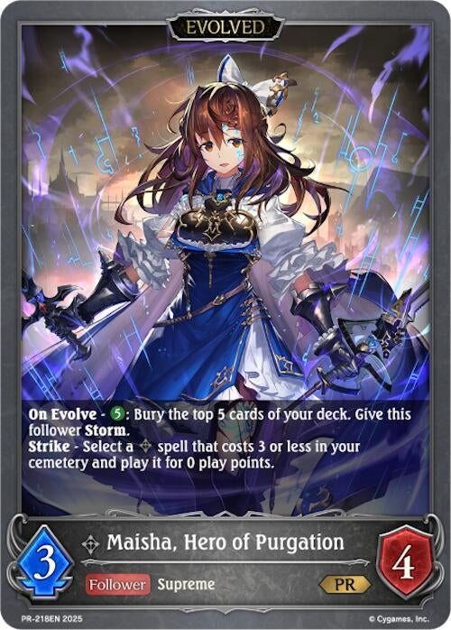 Image for Maisha, Hero of Purgation (Evolved) (Shadowverse: Evolve Promo Cards) (PR-218EN) - Shadowverse: Evolve