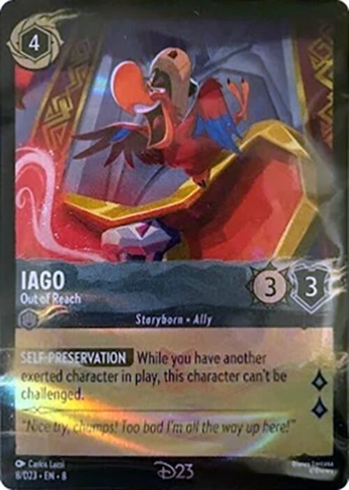 Image for Iago - Out of Reach (Disney Lorcana Promo Cards) (8) - Disney Lorcana