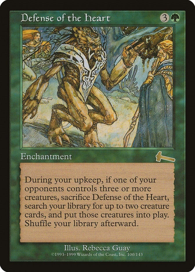Image for Defense of the Heart (Urza's Legacy) (100) - Magic: The Gathering