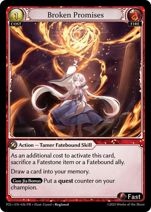 Image for Broken Promises (Promotional Cards) (036) - Grand Archive TCG