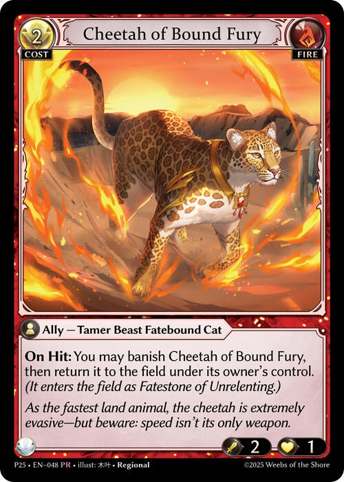 Image for Cheetah of Bound Fury (Promotional Cards) (048) - Grand Archive TCG