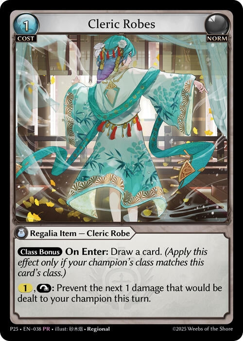 Image for Cleric Robes (038) (Promotional Cards) (038) - Grand Archive TCG