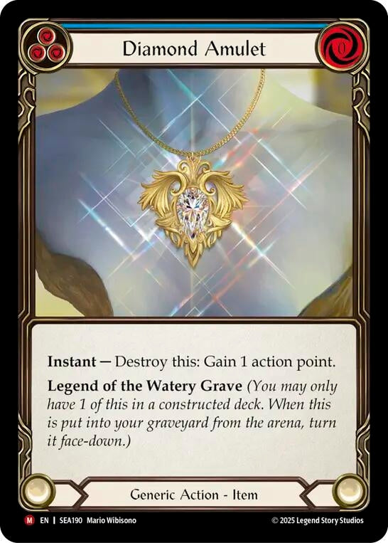 Image for Diamond Amulet (High Seas) (SEA190) - Flesh and Blood TCG