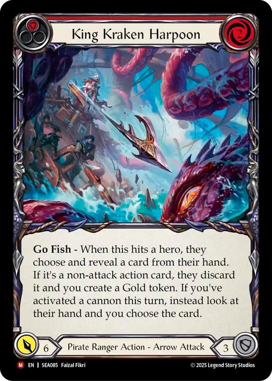 Image for King Kraken Harpoon (High Seas) (SEA085) - Flesh and Blood TCG