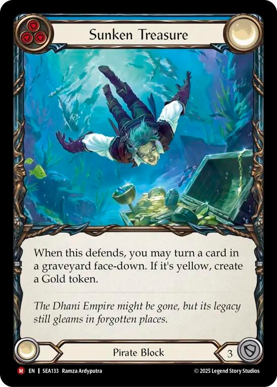 Image for Sunken Treasure (High Seas) (SEA133) - Flesh and Blood TCG