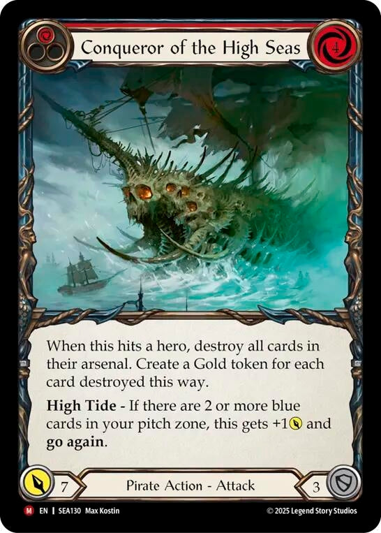 Image for Conqueror of the High Seas (High Seas) (SEA130) - Flesh and Blood TCG