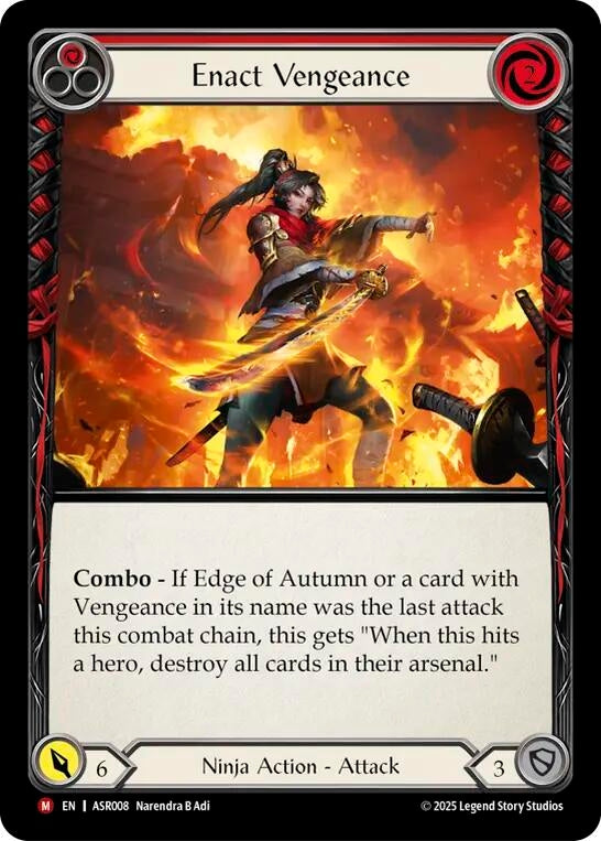Image for Enact Vengeance (Armory Deck: Ira) (ASR008) - Flesh and Blood TCG