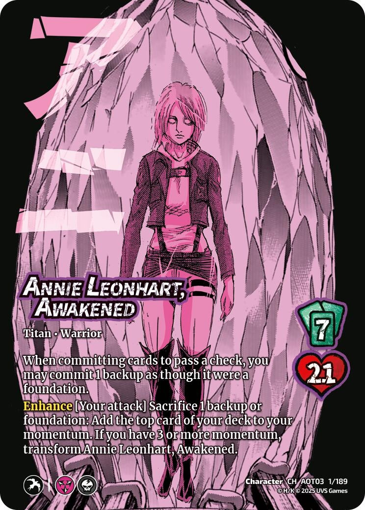 Image for Annie Leonhart, Awakened // Female Titan (Attack on Titan: Apocalypse) (1/189) - UniVersus