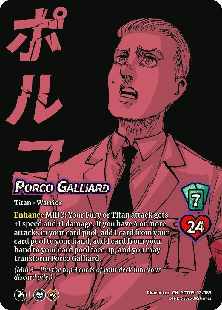 Image for Porco Galliard // Jaw Titan, Crushing Biter (Attack on Titan: Apocalypse) (12/189) - UniVersus