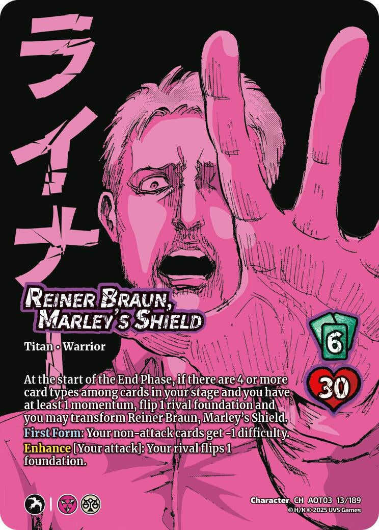 Image for Reiner Braun, Marley's Shield // Armored Titan, Finale (Attack on Titan: Apocalypse) (13/189) - UniVersus