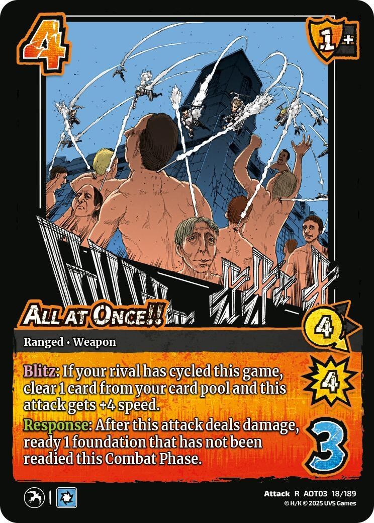 Image for All at Once!! (Attack on Titan: Apocalypse) (18/189) - UniVersus