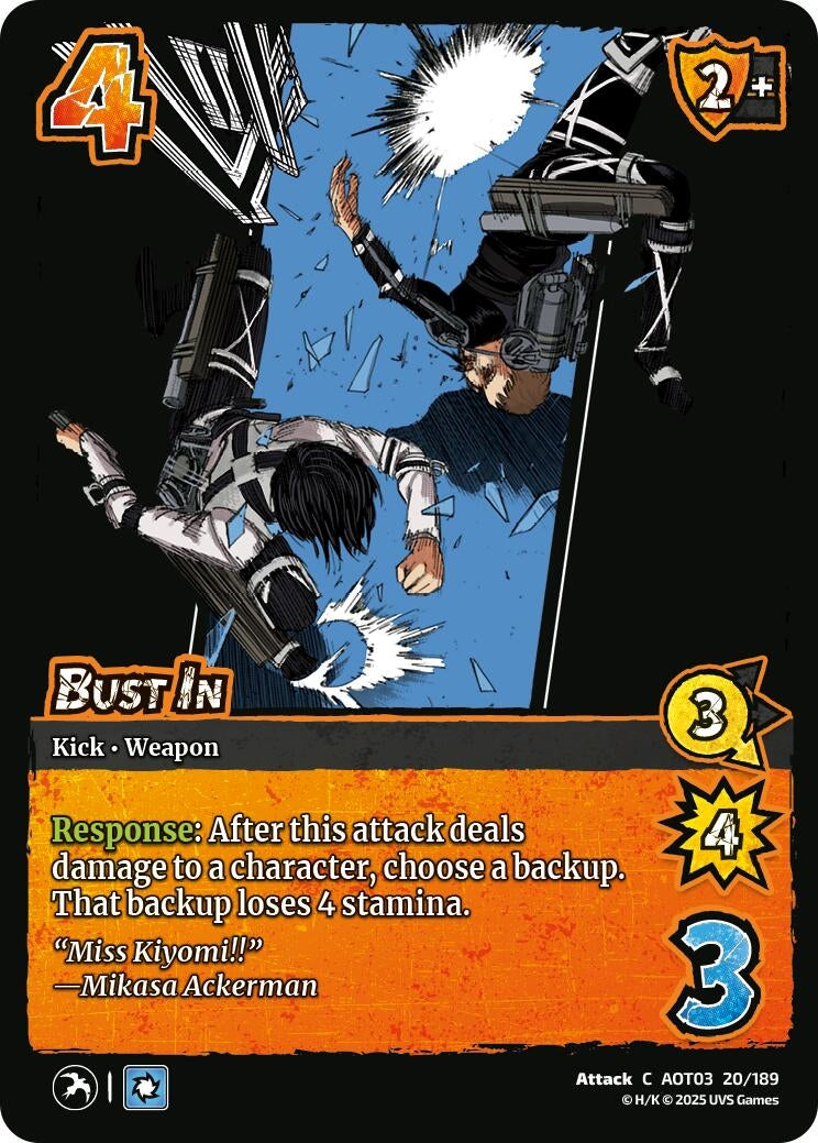 Image for Bust In (Attack on Titan: Apocalypse) (20/189) - UniVersus