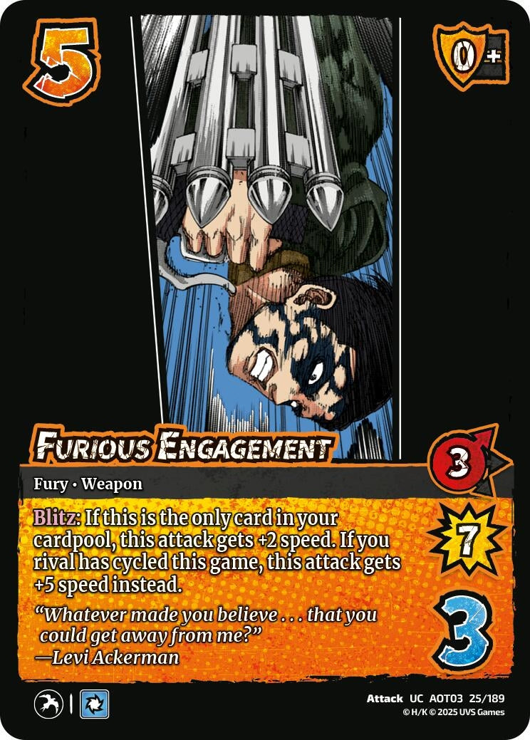 Image for Furious Engagement (Attack on Titan: Apocalypse) (25/189) - UniVersus