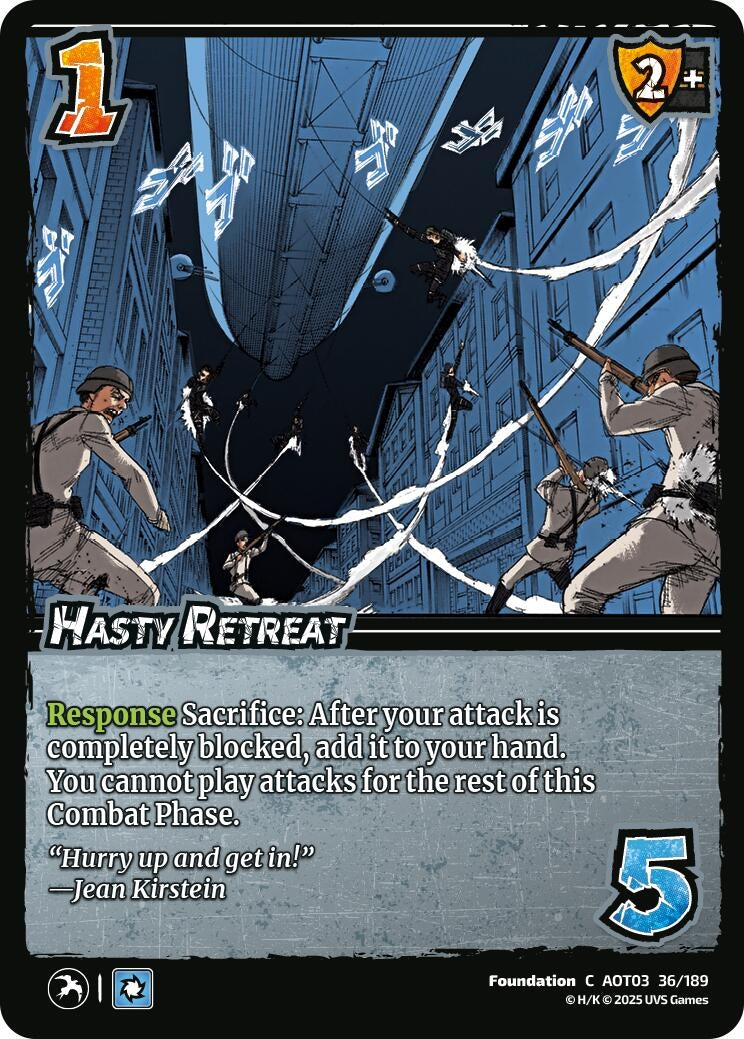 Image for Hasty Retreat (Attack on Titan: Apocalypse) (36/189) - UniVersus