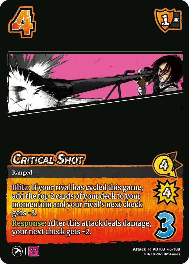 Image for Critical Shot (Attack on Titan: Apocalypse) (45/189) - UniVersus