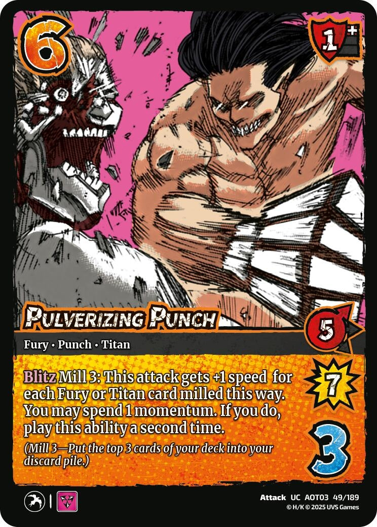 Image for Pulverizing Punch (Attack on Titan: Apocalypse) (49/189) - UniVersus