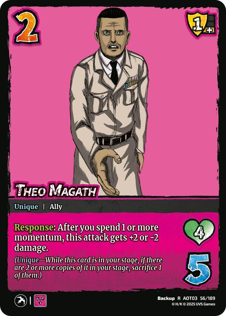 Image for Theo Magath (Attack on Titan: Apocalypse) (56/189) - UniVersus