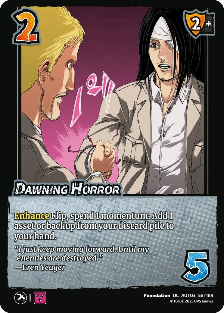 Image for Dawning Horror (Attack on Titan: Apocalypse) (58/189) - UniVersus