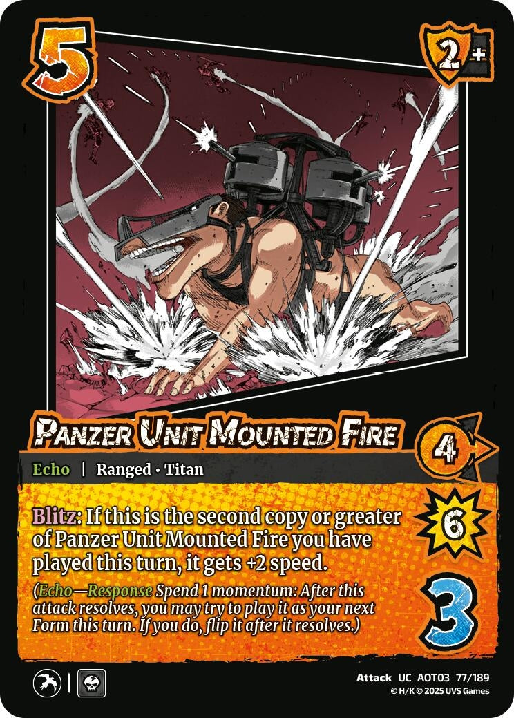 Image for Panzer Unit Mounted Fire (Attack on Titan: Apocalypse) (77/189) - UniVersus