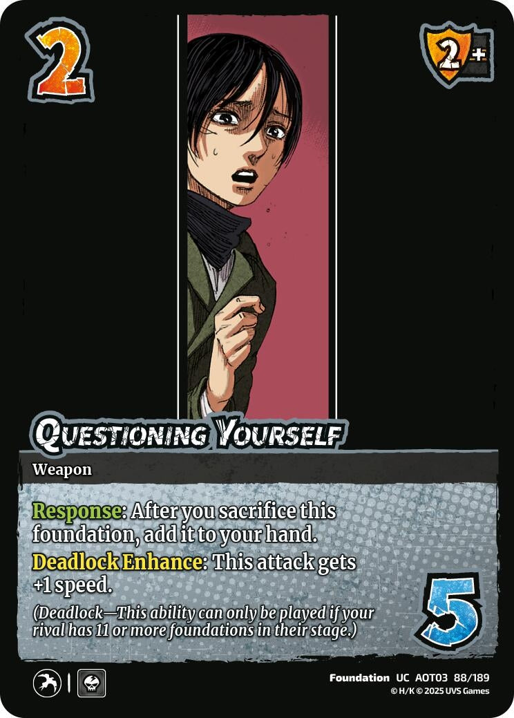Image for Questioning Yourself (Attack on Titan: Apocalypse) (88/189) - UniVersus