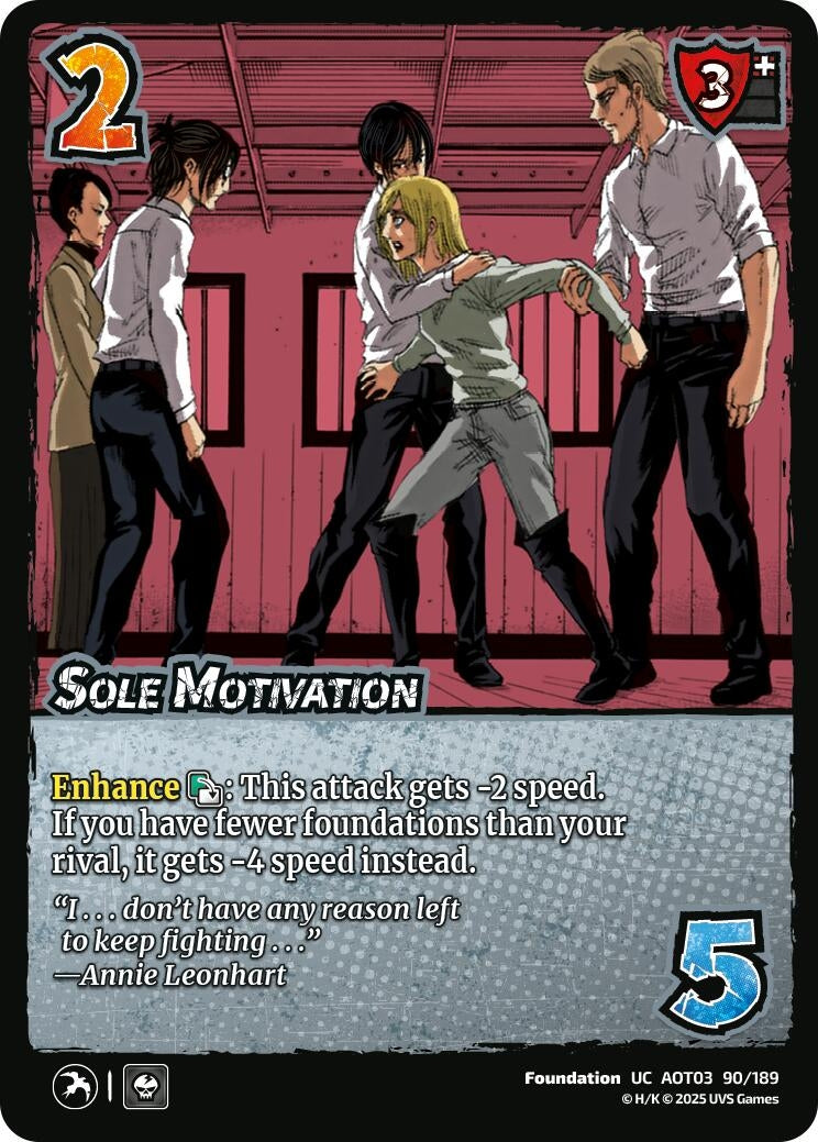 Image for Sole Motivation (Attack on Titan: Apocalypse) (90/189) - UniVersus