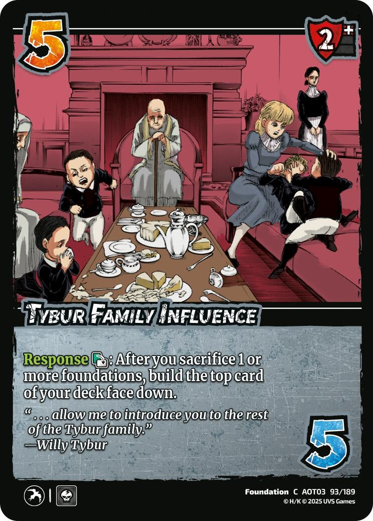 Image for Tybur Family Influence (Attack on Titan: Apocalypse) (93/189) - UniVersus