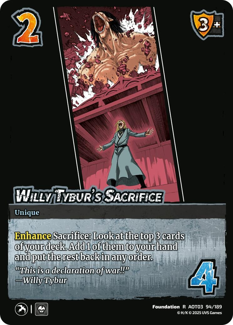 Image for Willy Tybur's Sacrifice (Attack on Titan: Apocalypse) (94/189) - UniVersus
