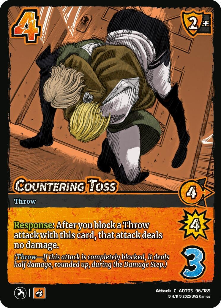 Image for Countering Toss (Attack on Titan: Apocalypse) (96/189) - UniVersus