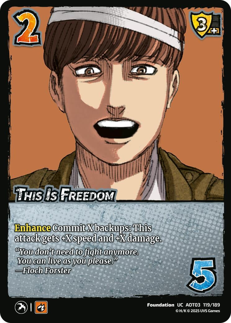 Image for This Is Freedom (Attack on Titan: Apocalypse) (119/189) - UniVersus