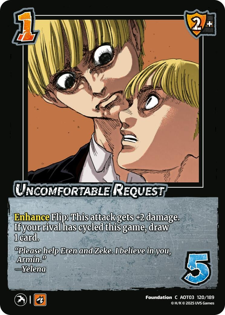 Image for Uncomfortable Request (Attack on Titan: Apocalypse) (120/189) - UniVersus