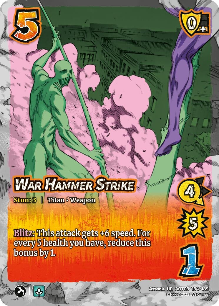 Image for War Hammer Strike (Attack on Titan: Apocalypse) (134/189) - UniVersus