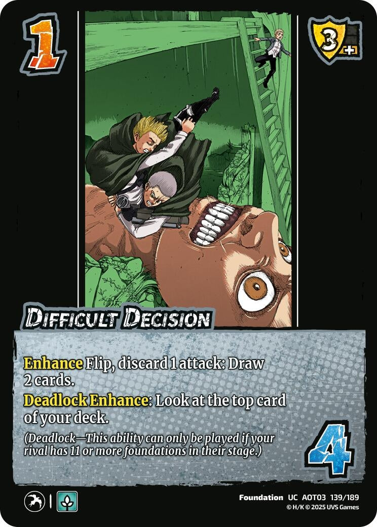 Image for Difficult Decision (Attack on Titan: Apocalypse) (139/189) - UniVersus