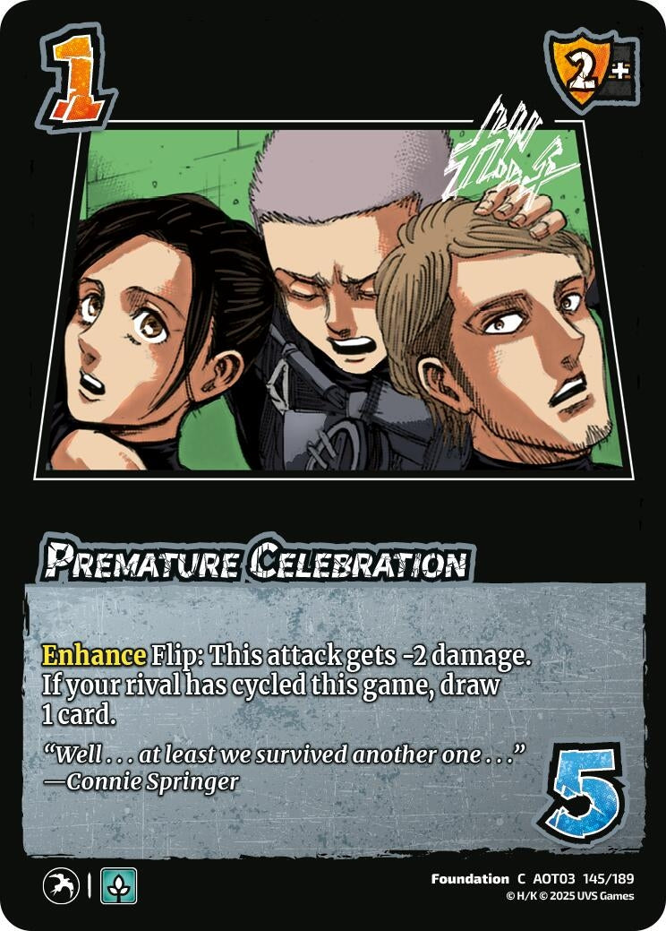 Image for Premature Celebration (Attack on Titan: Apocalypse) (145/189) - UniVersus