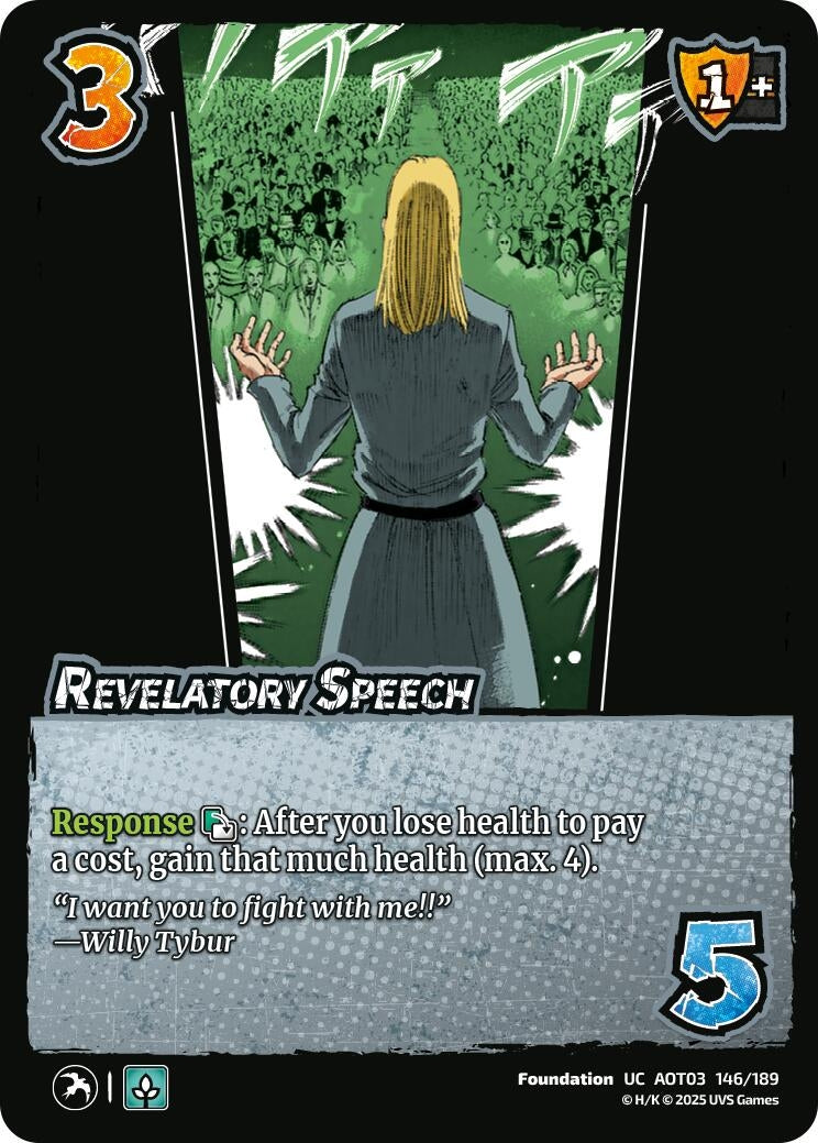 Image for Revelatory Speech (Attack on Titan: Apocalypse) (146/189) - UniVersus