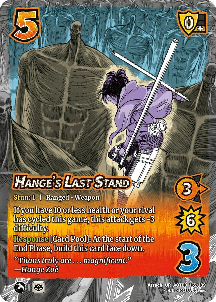Image for Hange's Last Stand (Attack on Titan: Apocalypse) (155/189) - UniVersus