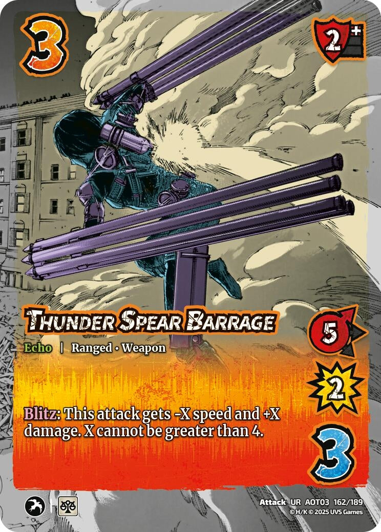 Image for Thunder Spear Barrage (Attack on Titan: Apocalypse) (162/189) - UniVersus