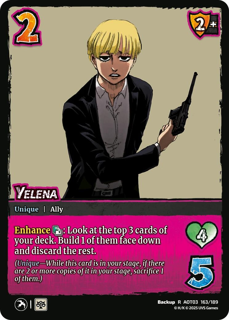 Image for Yelena (Attack on Titan: Apocalypse) (163/189) - UniVersus