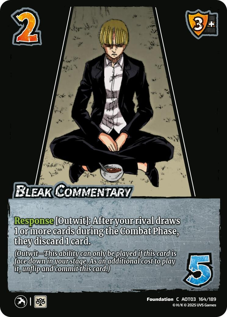 Image for Bleak Commentary (Attack on Titan: Apocalypse) (164/189) - UniVersus