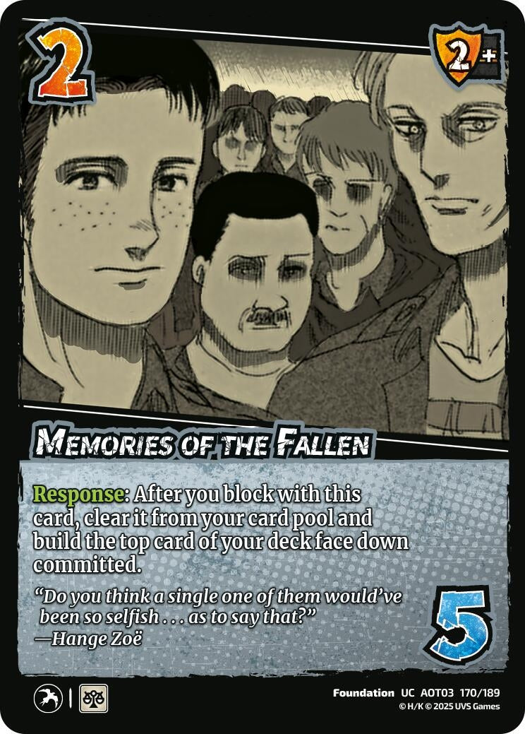Image for Memories of the Fallen (Attack on Titan: Apocalypse) (170/189) - UniVersus